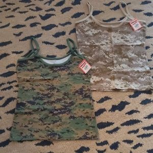 Military Camo Tank Tops NWT - Green Camouflage